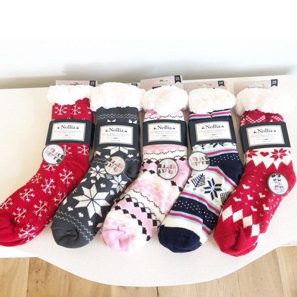 Warm Cozy Sherpa Socks Stocking Stuffer - Picture 7 of 7